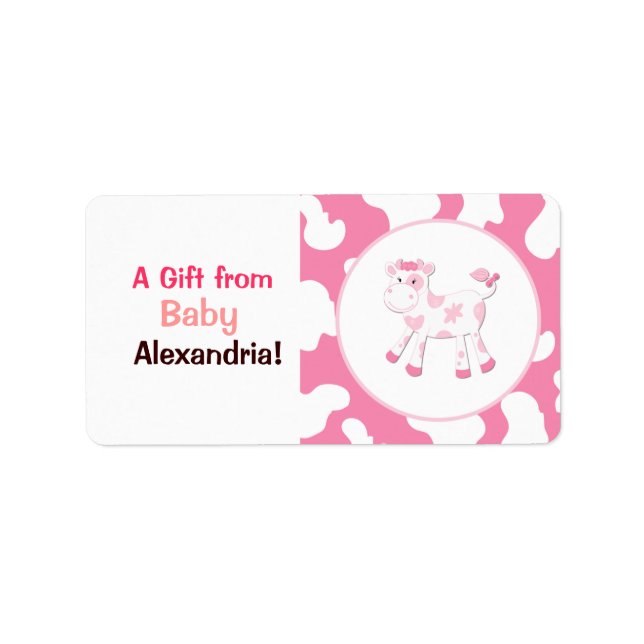 Pink Cow Farm Custom Labels / Stickers (Front)
