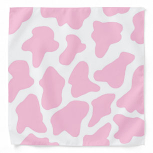pink cow print bandana