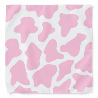 pink cow print bandana
