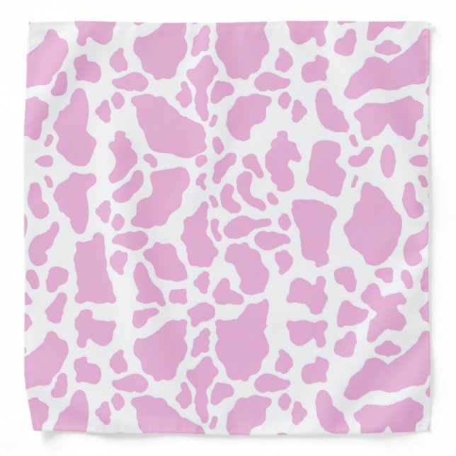 Pink Cow Print Bandana (Front)