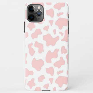 pink cow print phone case