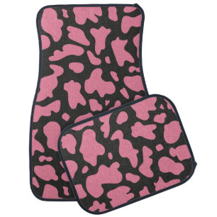 Pink Cow print Western Cowgirl for Women Car Floor Mat