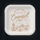 Pink Cowgirl Baby Shower Paper Plates<br><div class="desc">Cowgirl Baby Shower Party Plates</div>