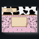 Pink Cowgirl, Bandana Style A7 Envelopes<br><div class="desc">Pink Cowgirl,  Bandana Style A7 Envelopes
Other coordinating items available at Metro-Events on Zazzle and Metro-Event.com</div>