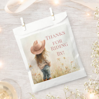 Pink Cowgirl Birthday | Farm Theme 1st Favor Bag