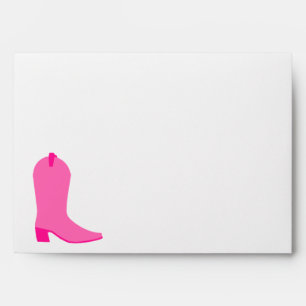 Pink Cowgirl Boot Envelope