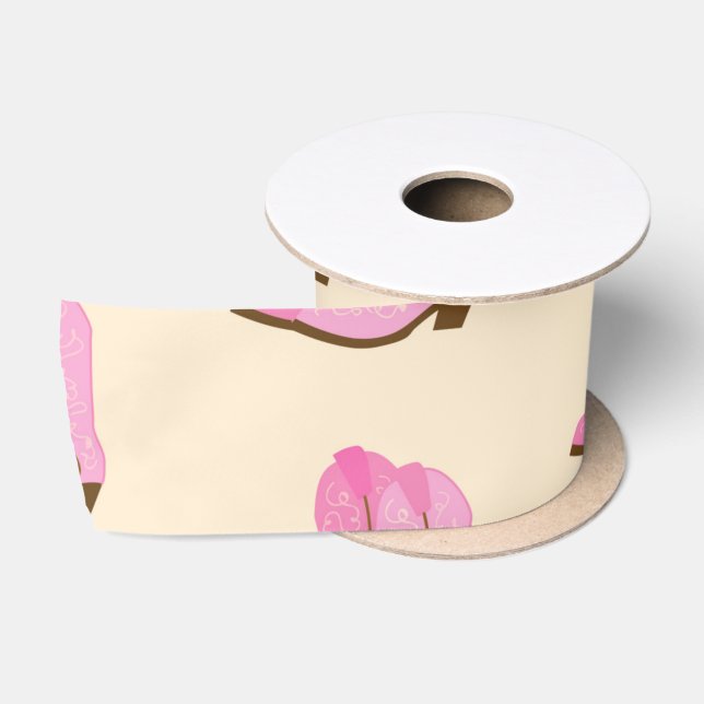 Pink Cowgirl Cowboy Boots Country Texas Ranch Satin Ribbon (Spool)
