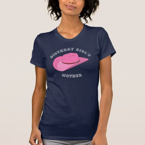 Pink Cowgirl hat birthday  T_Shirt