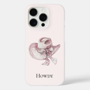 Pink Cowgirl Hat iPhone 16 Pro Case