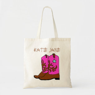 Pink Cowgirl Name Template Bag