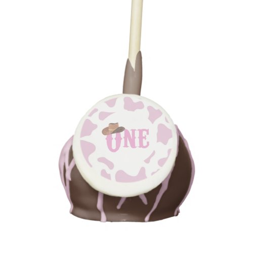 Pink Cowgirl ONE First Rodeo 1st Birthday Party Cake Pops