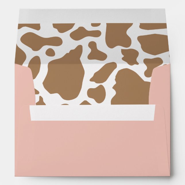 Pink Cowgirl Rodeo Birthday Envelope (Back (Bottom))
