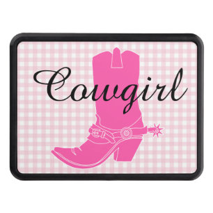 Pink Cowgirl Trailer Hitch cover