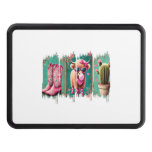 Pink Cowgirl Valentine Png, Heart Png Hitch Cover