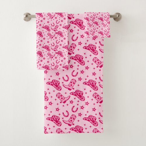Pink Cowgirl Western – Country Chic Bath Towel Set