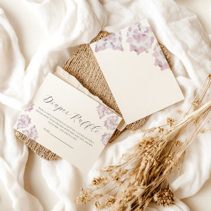 Pink Cowhide Baby Shower Book request Card