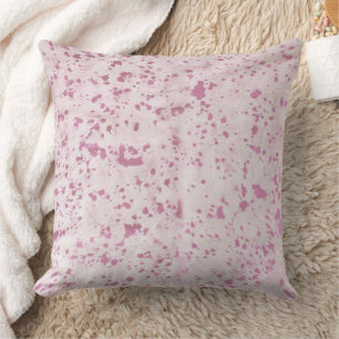 Pink Cowhide Print Bright Scatter Throw Cushion