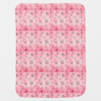 Pink Cozy Blanket Animal & Star Design Snuggles