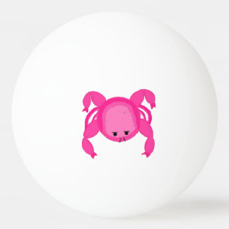 Pink Crab Ping-Pong Ball