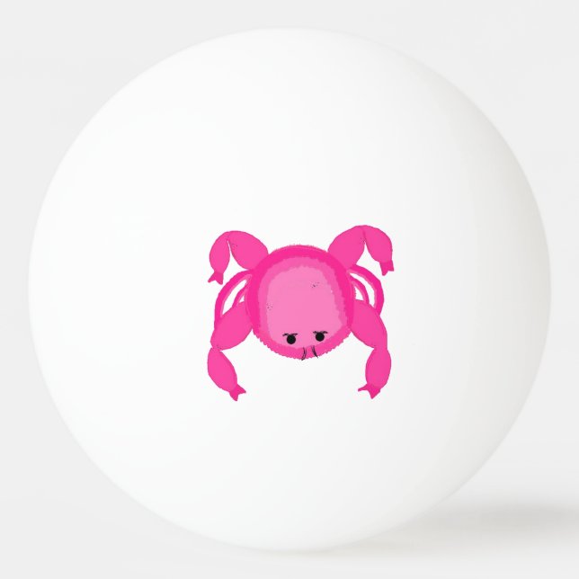 Pink Crab Ping-Pong Ball (Back)
