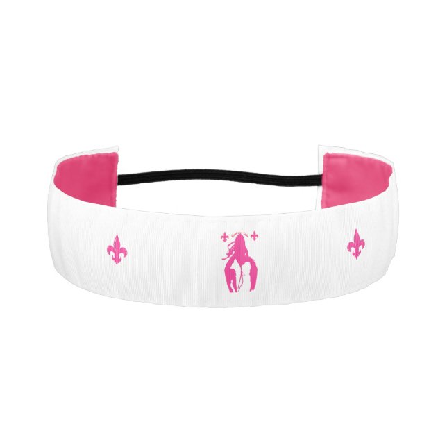 Pink Crawfish Non Slip Headband (Front)