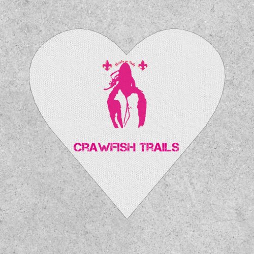 Pink Crawfish Trails Patch