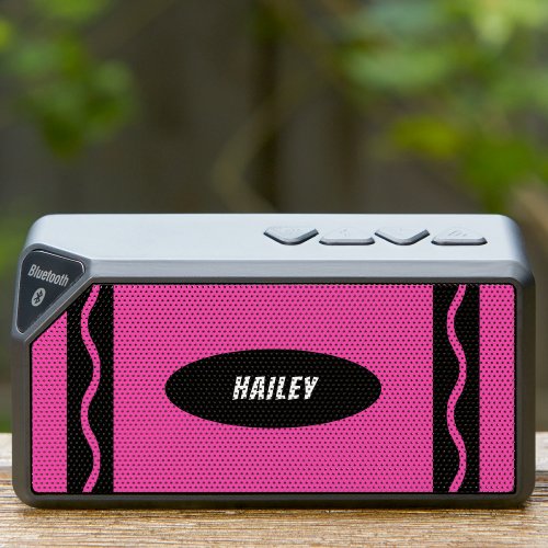 Pink Crayon Bluetooth Speaker