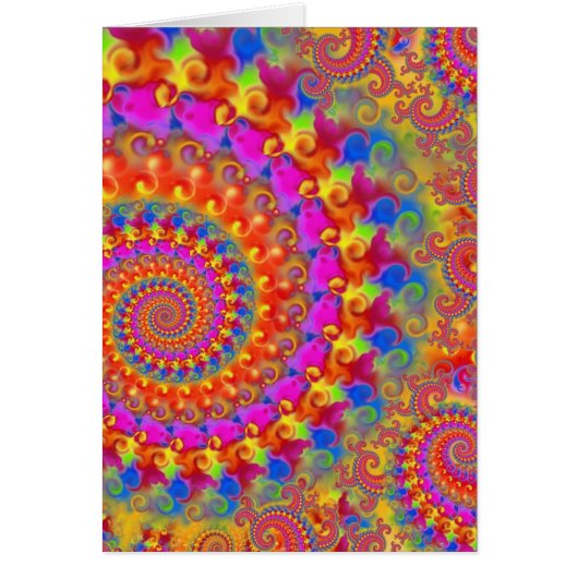 Pink Crazy Fractal Cards (Front)