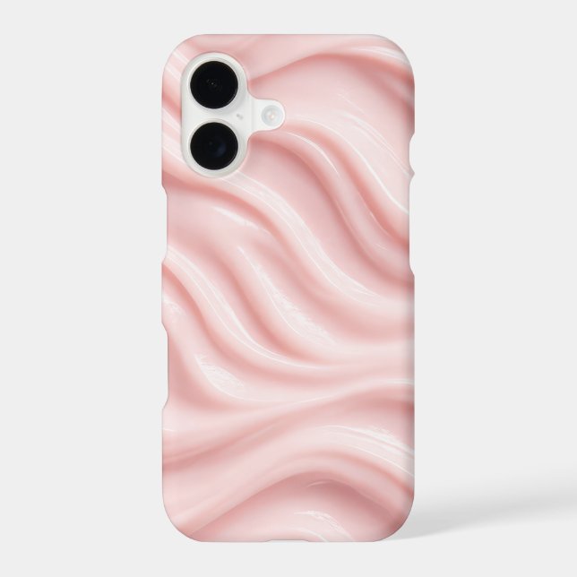 Pink Cream Abstract Design Case-Mate iPhone Case (Back)