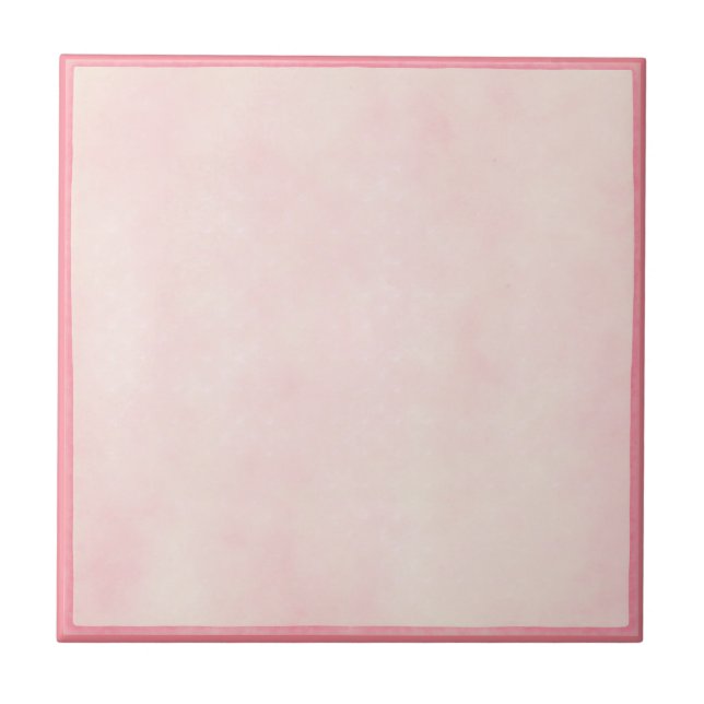Pink &Cream Ceramic Tile (Front)