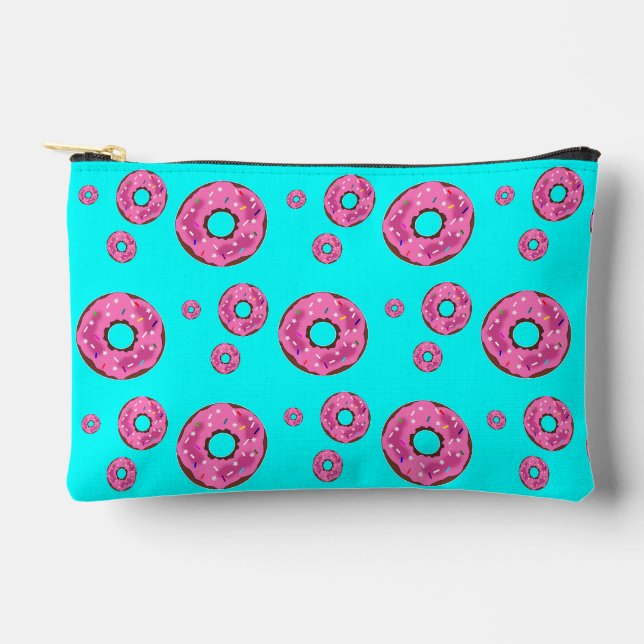 Pink cream donuts accessory pouch (Front)