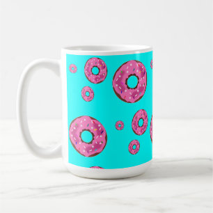 Pink cream donuts coffee mug