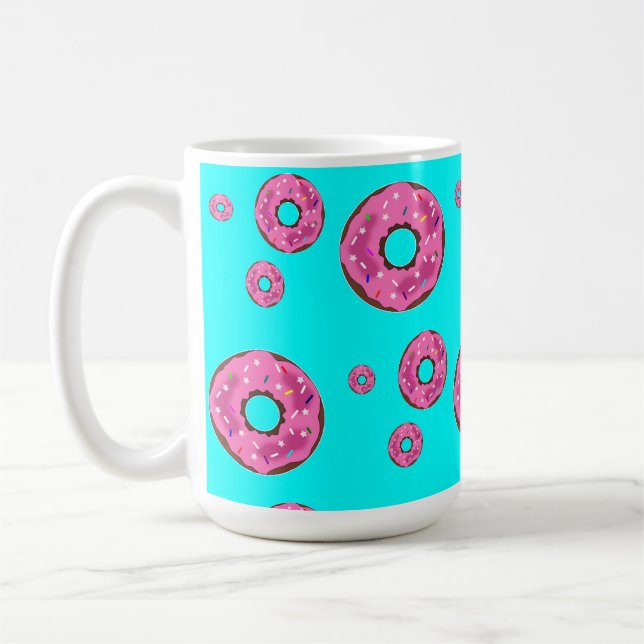 Pink cream donuts coffee mug (Left)