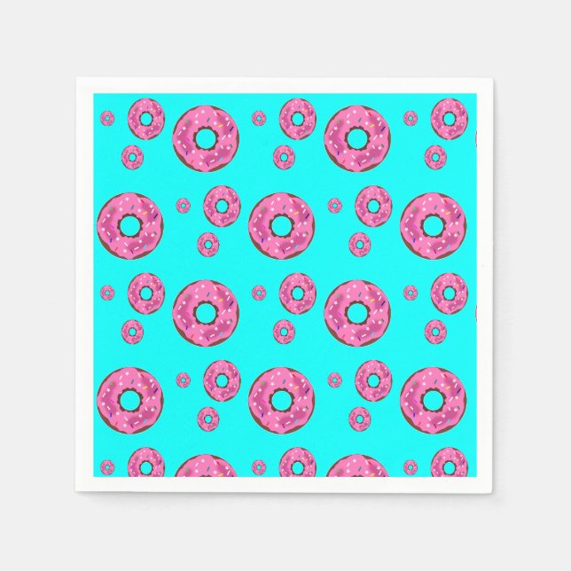 Pink cream donuts napkins (Front)