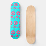 Pink cream donuts skateboard