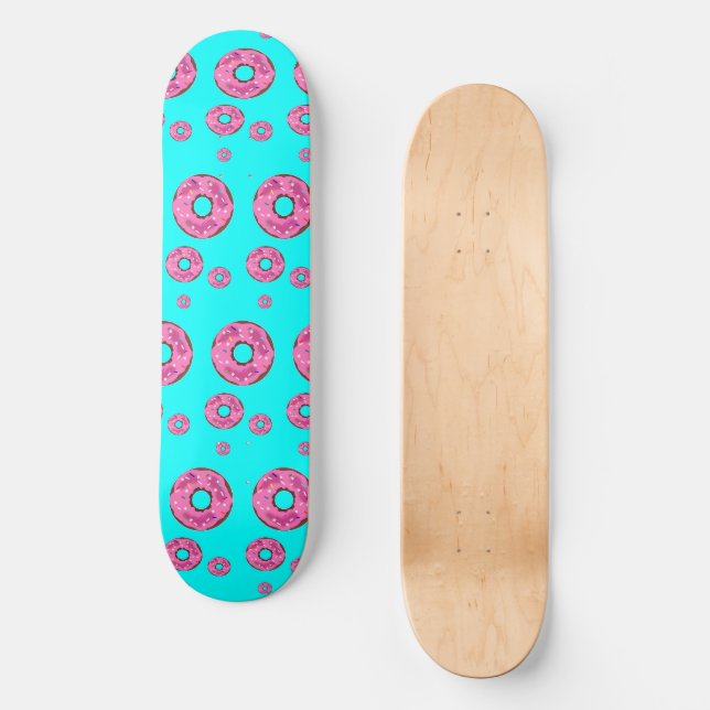 Pink cream donuts skateboard (Front)