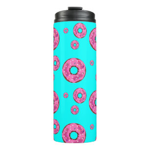 Pink cream donuts thermal tumbler