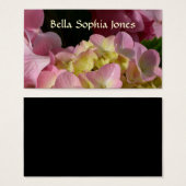 Pink Cream Hydrangeas yellow pink green floral (Front & Back)