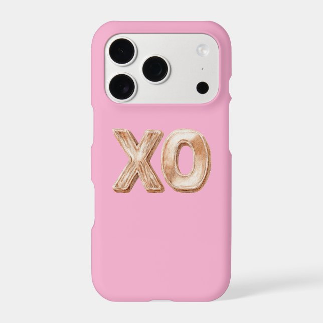 Pink Cream XO  iPhone Case (Back)