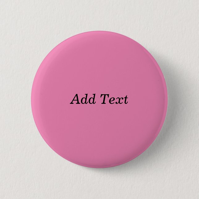 Pink Create Your Own Add Text Template Button (Front)