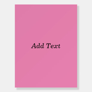 Pink Create Your Own Add Text Template Foam Board