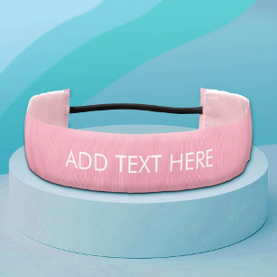 Pink Create Your Own - Make It Yours Custom Text Athletic Headband