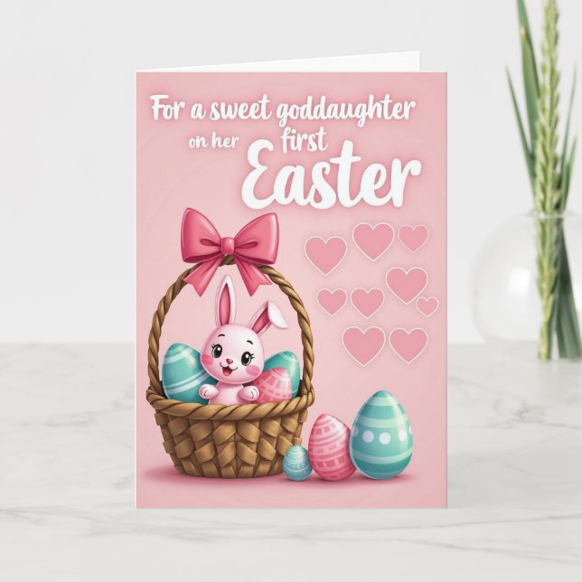 Pink Creature Pattern Egg Card (Front)