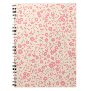 Pink Creepers Floral Design Notebook