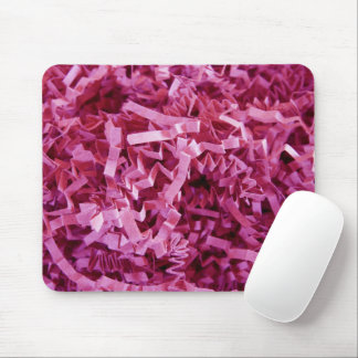 Pink Crinkled Shreds Recycle Filler Stuffing Paper Mouse Pad