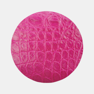 Pink crocodile skin, leather texture rug