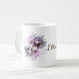 Pink Crocus Flowers Custom Coffee Mug