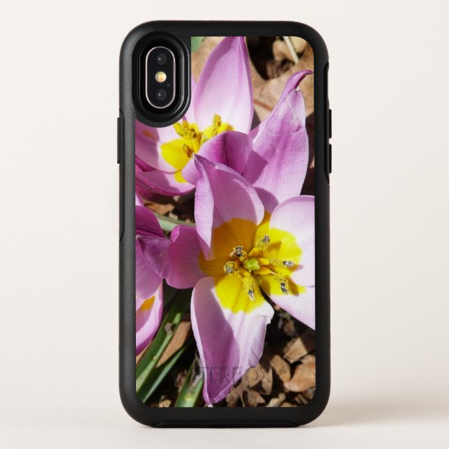Pink Crocuses Spring Floral Otterbox iPhone Case (Back)