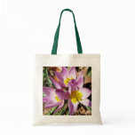 Pink Crocuses Spring Floral Tote Bag