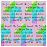 PINK CROSS AND BUTTERFLY JOHN 3:16 FABRIC